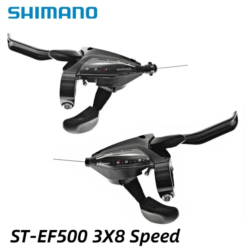 EF500 trigger shifter 3/7/8 gear left and right Corrosion resistant ABS sensitive transmission Bicycle brake Bicycle accessories
