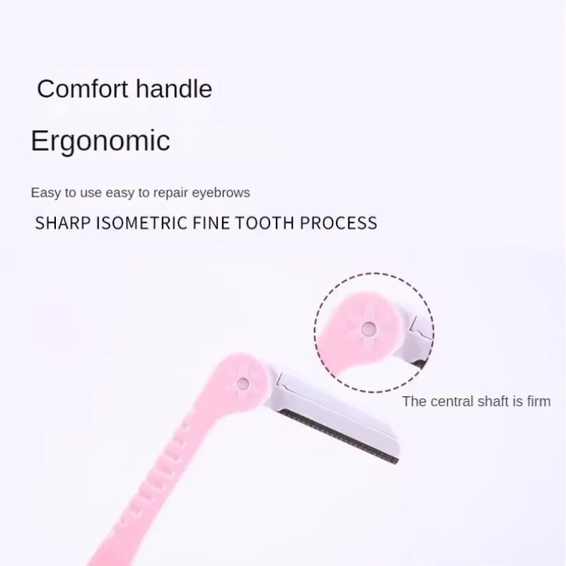 1/3pcs Safe Folding Ladies Eyebrow Trimmer Blade Shaver Anti-Scratch Razor Makeup Tools Eyebrow Trimmer Face Razor for Women 5