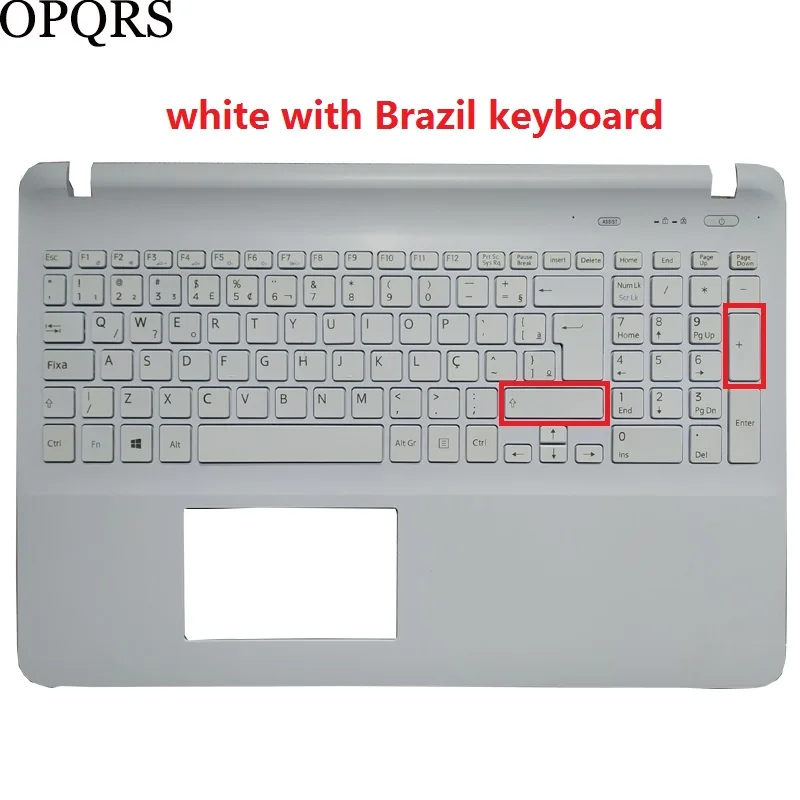 Teclado Portátil para Sony Vaio Palmrest Upper Russo Eua Reino Unido Espanhol Brasil Svf152c29u Svf152c29v Svf152c29x Svf152a29l - Imagem 4