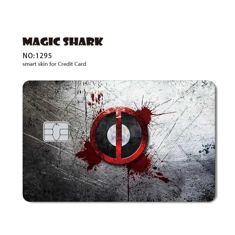 100% New Deadpool Ice Princess Wind Pokemon Anime Cover Sticker Film Skin Per Carta Di Credito Debit Bus Metro Card