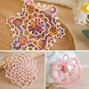 100% Cotton Pearl Lace Thread Handmade Crochet Thread Fine Woven Micro Hook Hand Bow Embroidery Thread 4