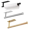Paper Towel Holder Punch-Free Roll Paper Holder Kitchen Tissue Shelf Under Cabinet Fresh Film Tin Foil Holder Accessory 1
