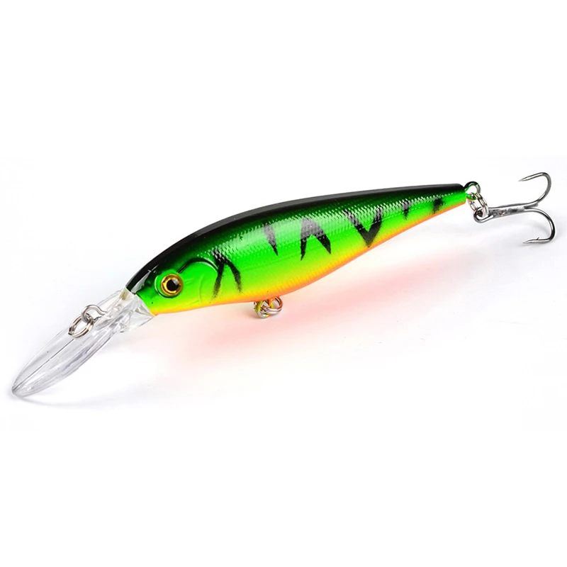 Minnow Lure 115mm 10.5g With Treble Hook 10 Colors Swimbait Lures