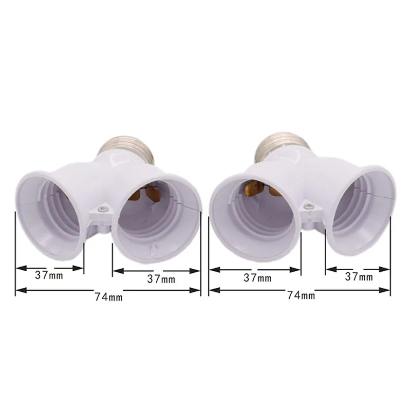 1pcs E14 E27 to 2E27 2E14 Screw Lamp Base Socket PBT B22 to 2E27 LED Light Bulb Sd672ee16ec9e46ebb0579c1b9912f708r