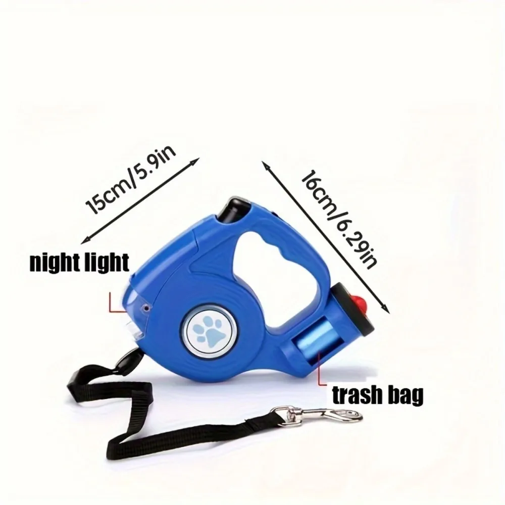 Lighted Retractable Dog Leash Poop Roll Holder 5