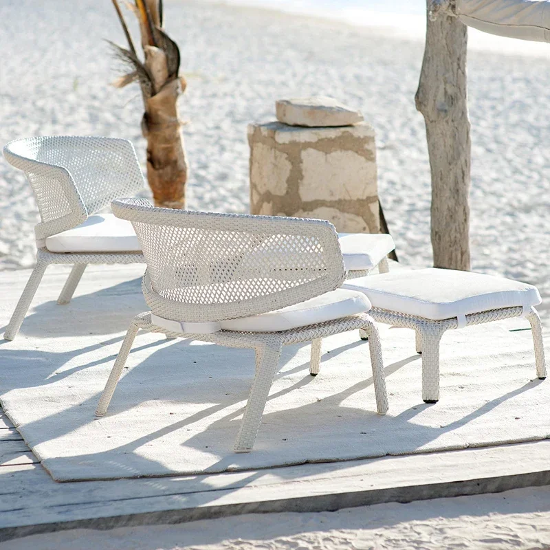 

Outdoor rattan sofa coffee table combination rattan sofa balcony chair rattan chair courtyard open-air leisure furniture