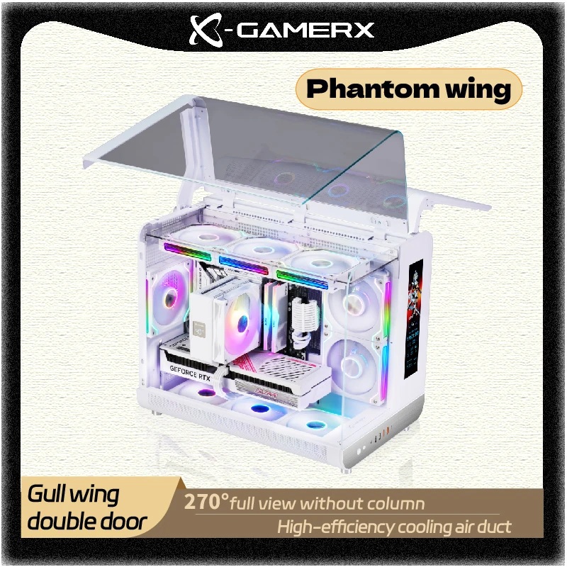 XGAMERX Phantom Wing MATX PCゲーミングケース ヨーロピアンウィング