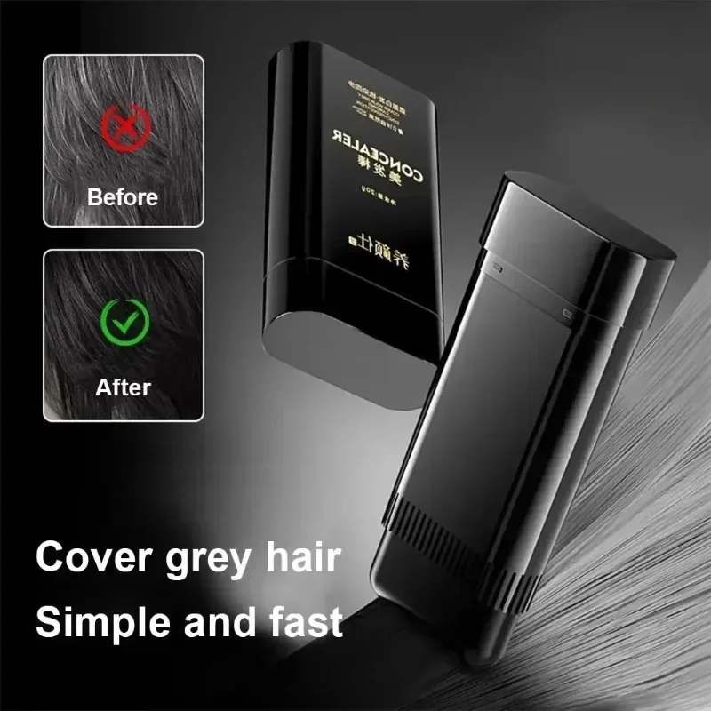 Temporary Hair Color Stick for Gray Coverage - Black Hair Comb Pen
