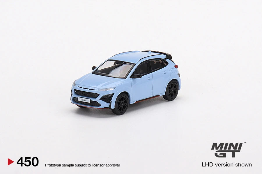 

MINI GT #450 1:64 Hyundai KONA N 450 Collection of die-cast alloy car model ornaments