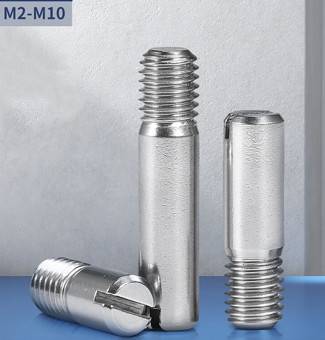 M2M10SlottedExternalThreadCylindricalDowelPin304Stainless