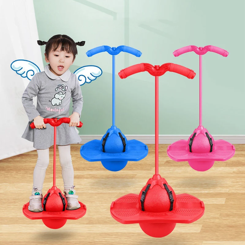 Ballon Sauteur Avec Poignée – Pompe à Air Incluse – Rebondisseur Gonflable 90 Cm – Pour Entraîner équilibre, Coordination Et Motricité – Enfant Et Adulte