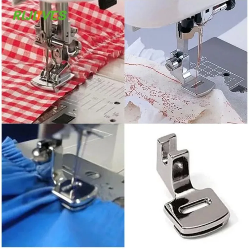 Sewing Foot Set, Stainless Steel Presser Durable Sewing Binding Feet For  Denim For Fur For Synthetic Fabrics 