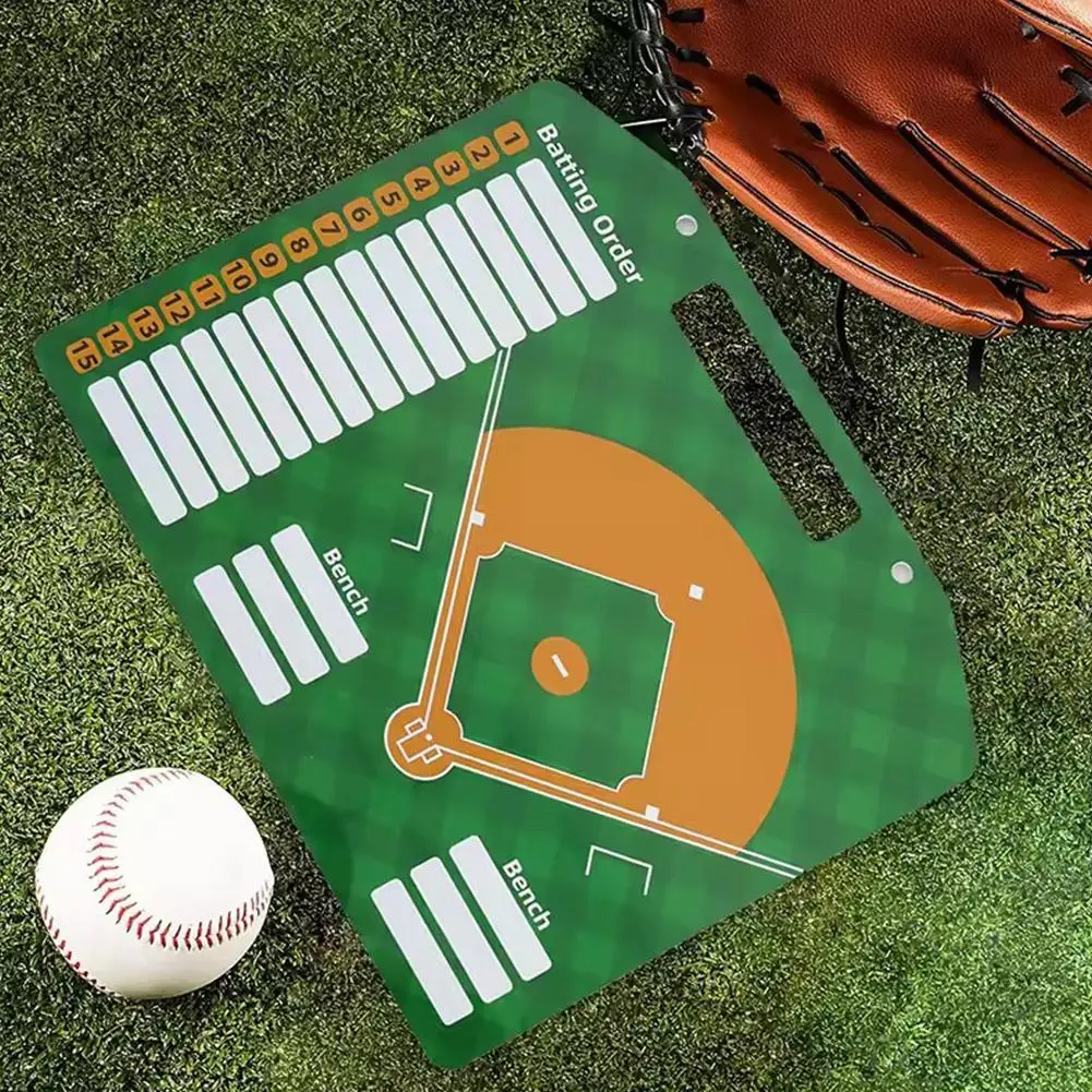 

2024 Baseball Trainer Clipboard Magnetic Dry Erase Board For Baseball Training Display PlayersPositions Court White Board