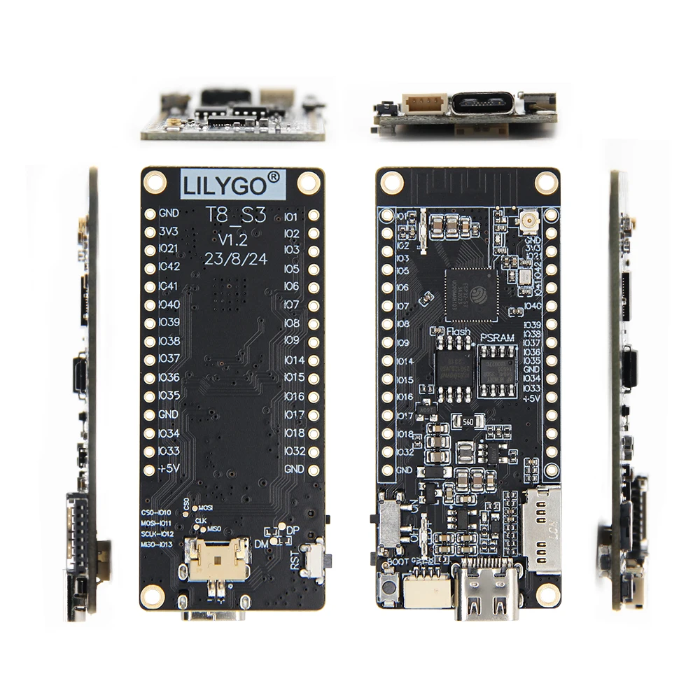® T8 ESP32 Development Board ESP32-C3 ESP32-S3 Module 8MB PSRAM TF Card 3D Anten