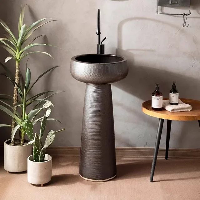 ใหม่สีดําเซรามิคคอลัมน์ล้างสวนกลางแจ้งอ่างล้างจานห้องน้ําโรงแรมคอลัมน์อ่างล้างหน้า retro ใหม่ตกแต่งห้อง 3 ใหม่สีดําเซรามิคคอลัมน์ล้างสวนกลางแจ้งอ่างล้างจานห้องน้ําโรงแรมคอลัมน์อ่างล้างหน้า retro ใหม่ตกแต่งห้อง 3