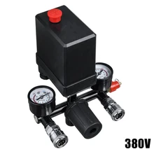 

220/380V Air Compressor Pressure Valve Switch Air Compressor Pump Switch Control Manifold Relief Regulator 90-120psi Power Tool