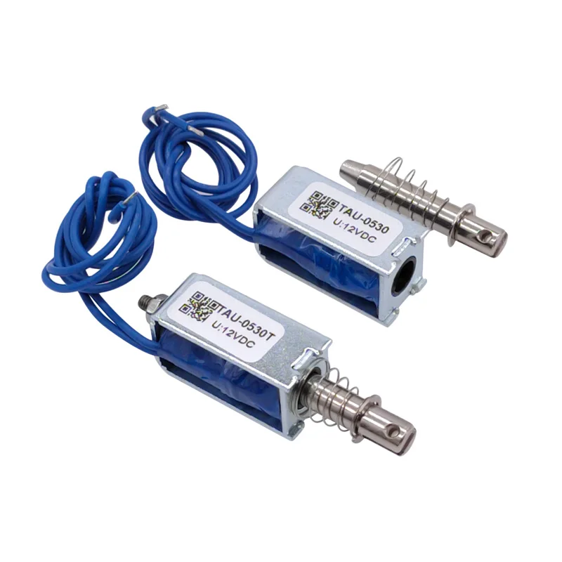 électroaimant 10mm Course 700g LIUCH Solénoïde Magnétique DC 6 V 12 V 24 V TAU-0530 Force Maintien 700g