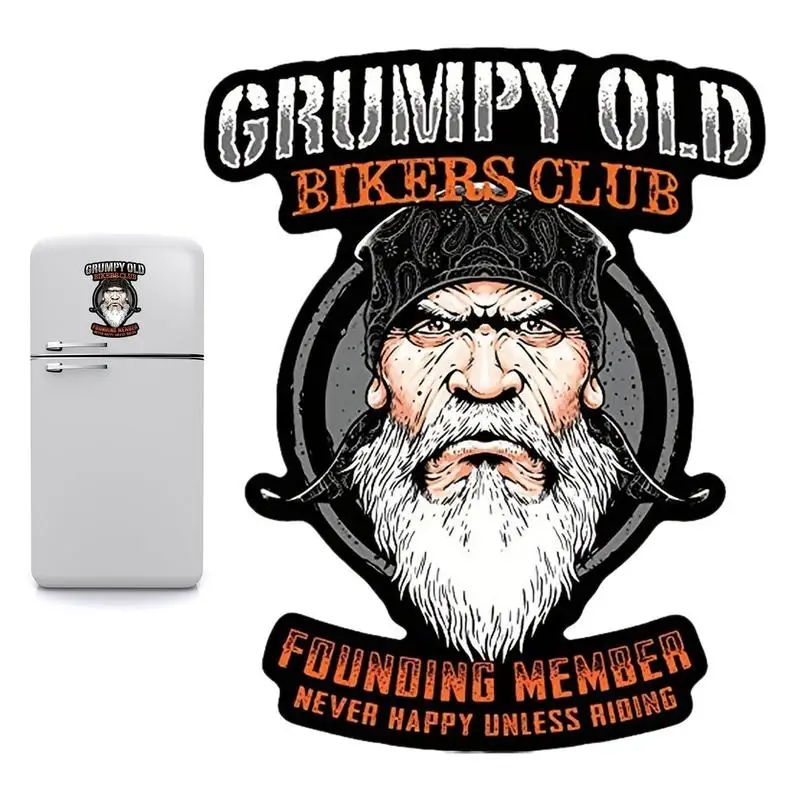 

Grumpy Old Bikers Decal Old Man Motorcycles Stickers Grumpy Old Man Car Front Rear Window Decal For Cars