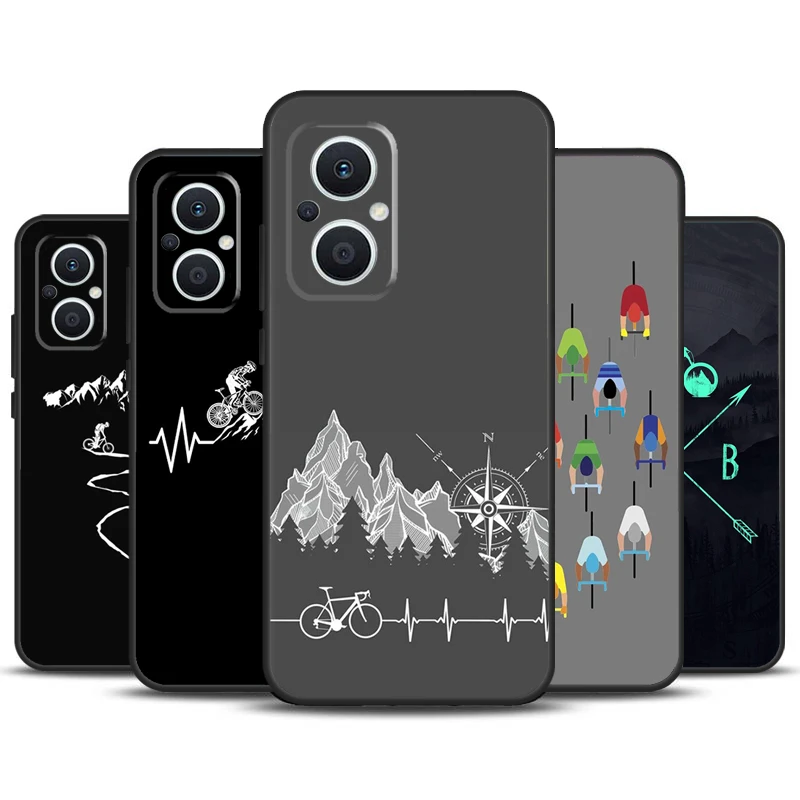 Mtb Mountain Bike Bicicletta Custodia Per Oppo Reno 8T 4Z 5Z 4 5 6 7 8 Lite 10 Pro Oppo Find X6 Pro X2 X5 Lite X3 Neo Cover