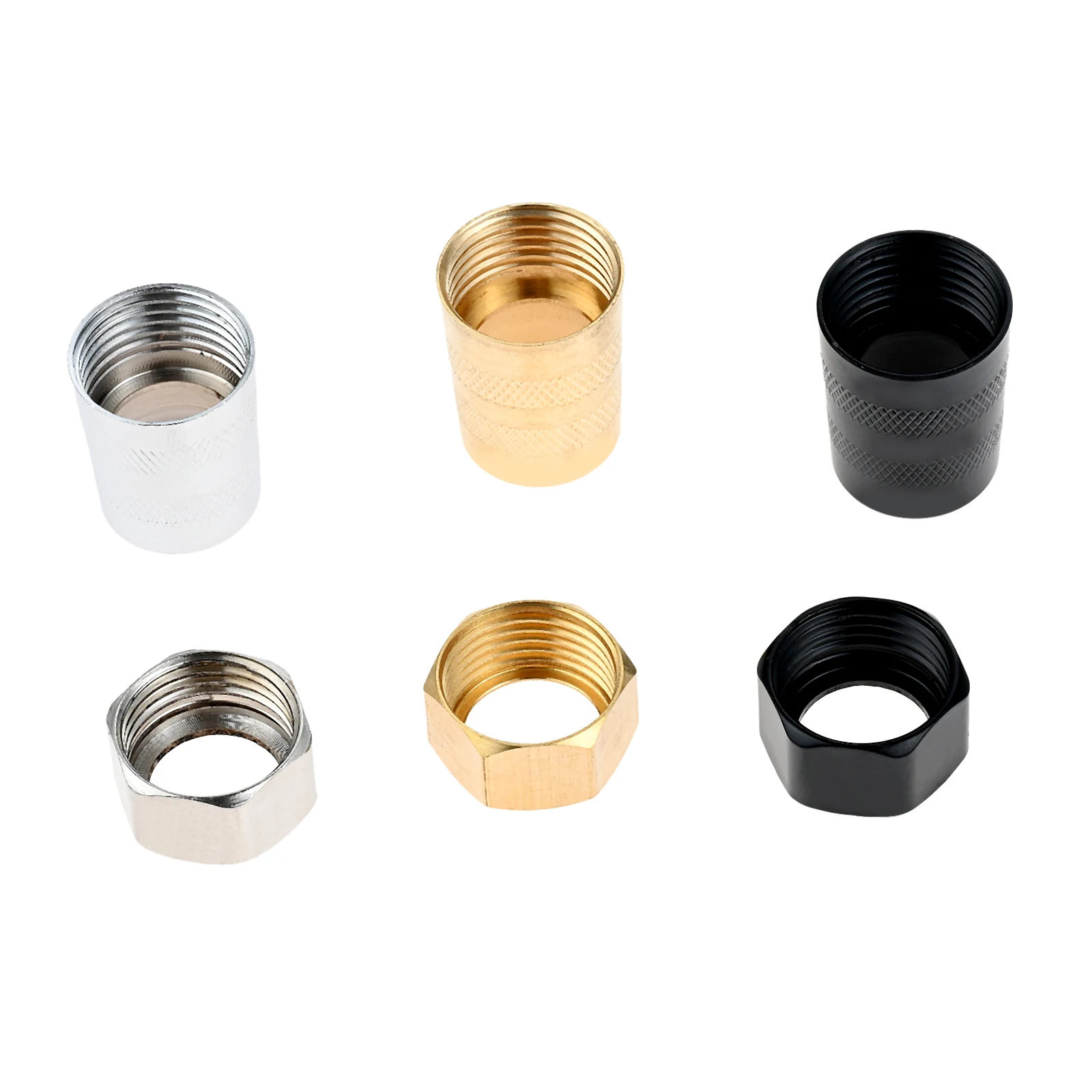 Water Pipe Connector 2Pcs Shower Nozzle Hose Inlet Outlet Connector Nut Water Pipe Universal Copper Joints for Bathroom Water Pipe Repair Accessories Water Pipe Connector
