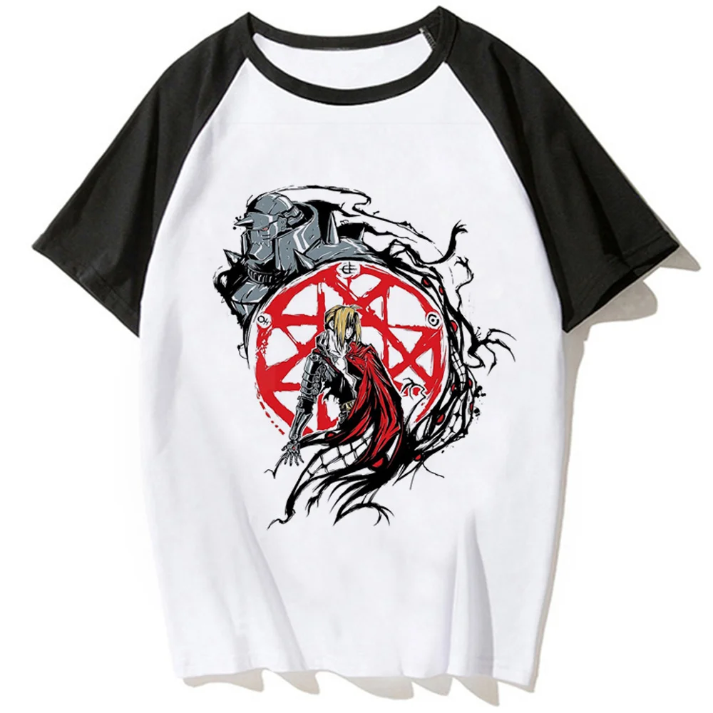 Fullmetal Alchemist Tee Women Funny Y2K Tee Girl Y2K Clothes