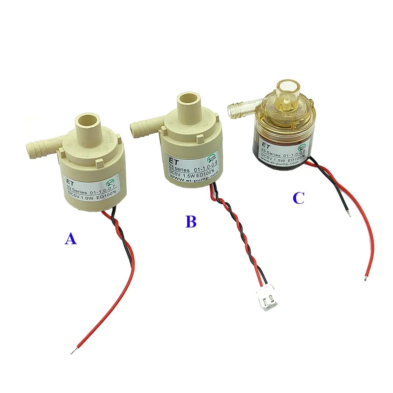 ET 23ชุดปั๊มน้ำ DC 5V 6V แบบไร้แปรงขนาดเล็กปั๊มน้ำแบบแรงเหวี่ยงจุ่มปั๊มน้ำหมุนเวียนหมุนเวียนแบบ DIY 1