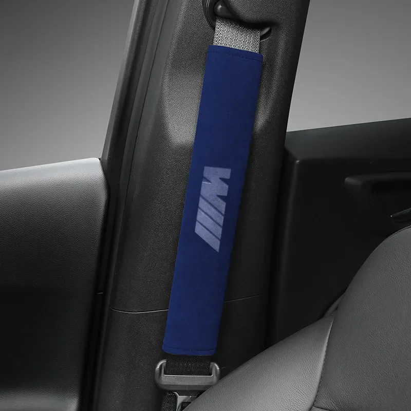 thumbnail image 1 of Cinturón de seguridad interior de cuero Alcantara importado, funda protectora de hombro extendida para automóviles de la serie M de BMW, almacenamiento y orden de calidad, 1 of 4