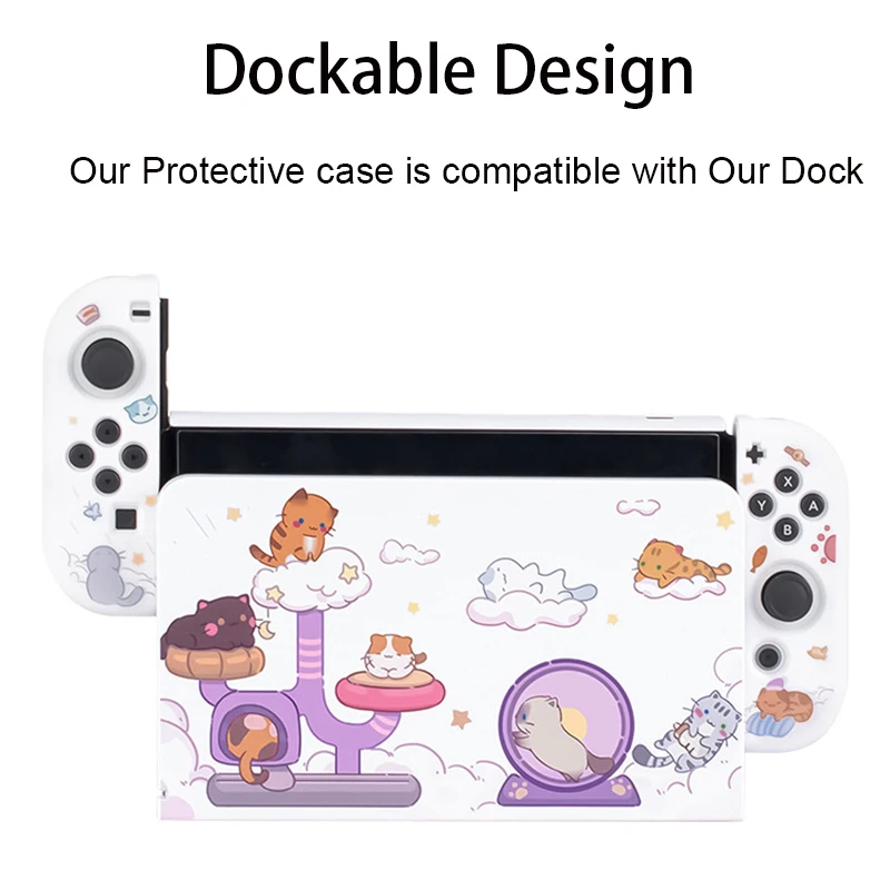 Capa Protetora para Nintendo Switch Oled ns Joy-con Protetor Completo da Pele Case de Jogo Oled - Image 6