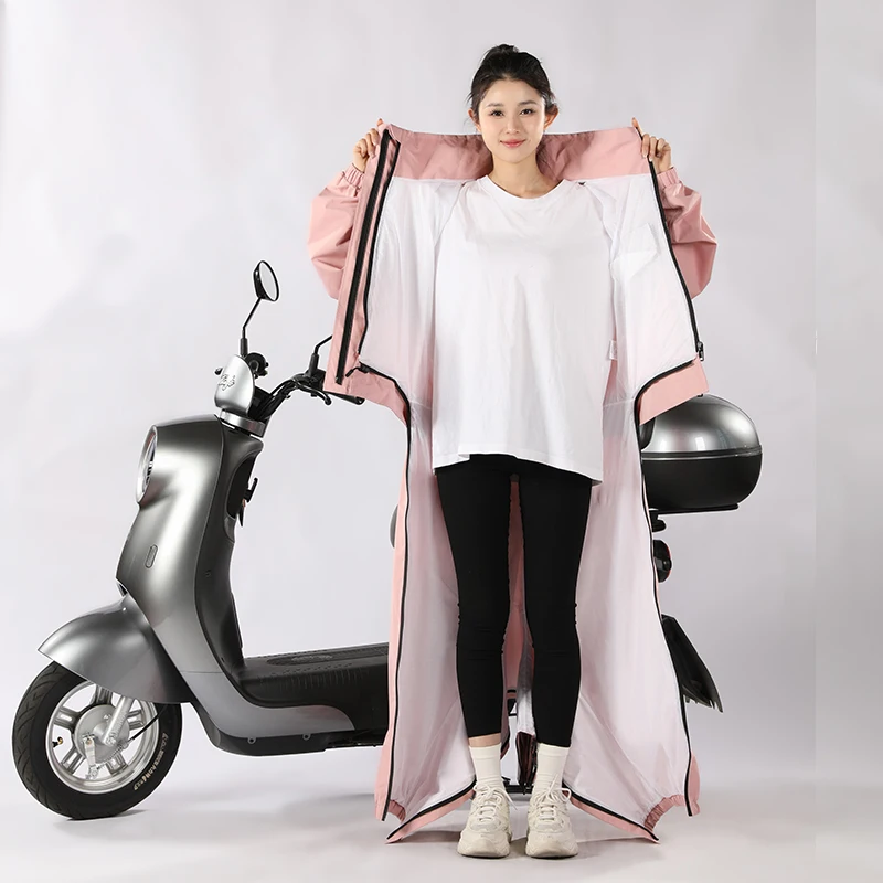 전신 방수 및 방풍 승마복, 성인 전기 자전거 방수 비옷, 통기성 비옷