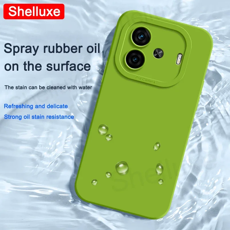 Square Liquid Silicone Shockproof Phone Case - Soft Shelluxe Cover in Bold Design