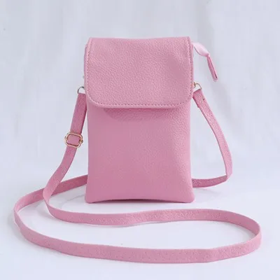 WANAYOU Single Shoulder Leather Bags, Crossbody Mini Small Bag Multi Compartment  Wallet, Solid Fashion Coin Bags 6
