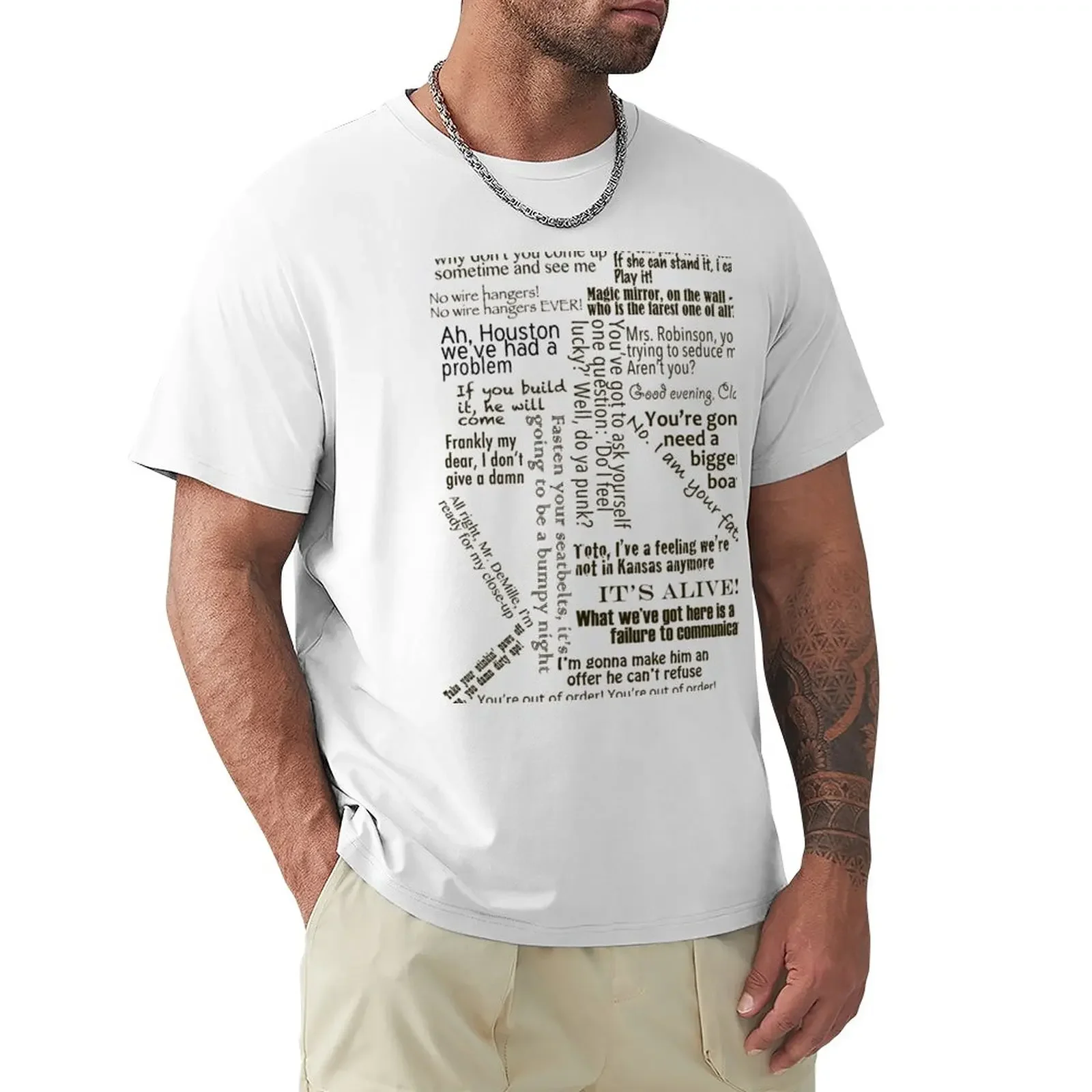 

Misquote T-Shirt sports fans graphics vintage clothes black t-shirts for men