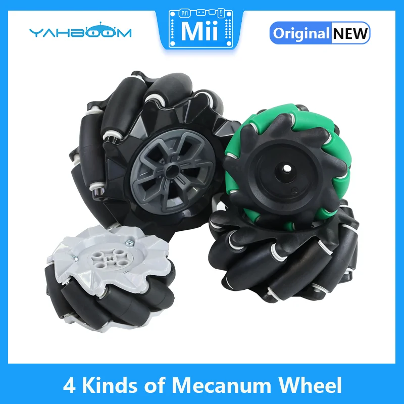 

4PCS 65mm 68mm 80mm 97mm Mecanum Wheel Hardness Plastic Omni-Directional for TT Motor 520 Motor Smart Robot Car with 6mm Hubs