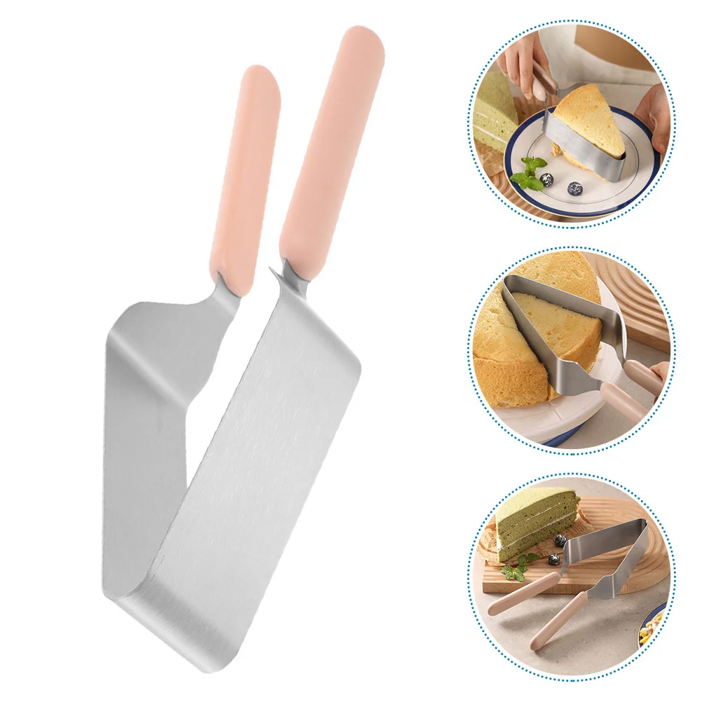 

4pcs Cake Tools Cake Metal Server Divider Cake Slicer Kitchen Dessert Clamp