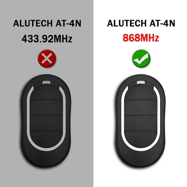 ALUTECH AT-4N-868 Garage Door Remote Control 868.35MHz Rolling Code Compatible With ALUTECH AT 4N 868 Hand Transmitter 2