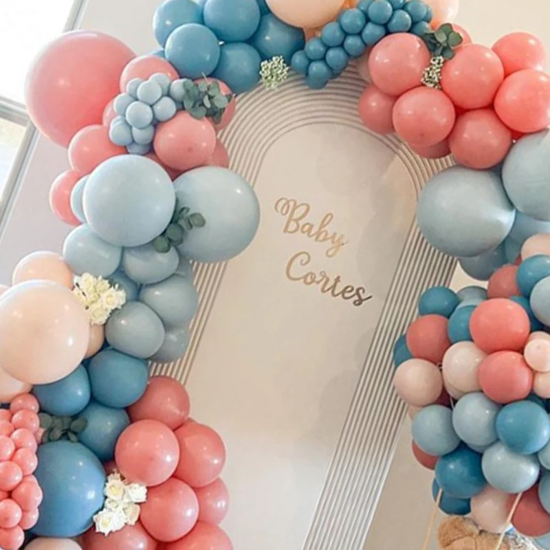 Diy Gender Reveal Party Decor 176pcs Blue Balloon Arched Suit Gender Reveal  Decor Party Supplies, Free Shipping New Users