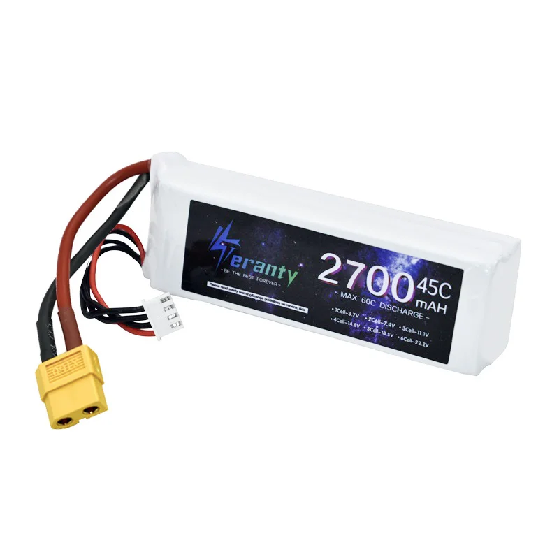 11.1V 2700mAh 3S 45C Lipo Battery Spare Parts, MAH Ieranty 2700 45C MAX G0C" DISCHAR