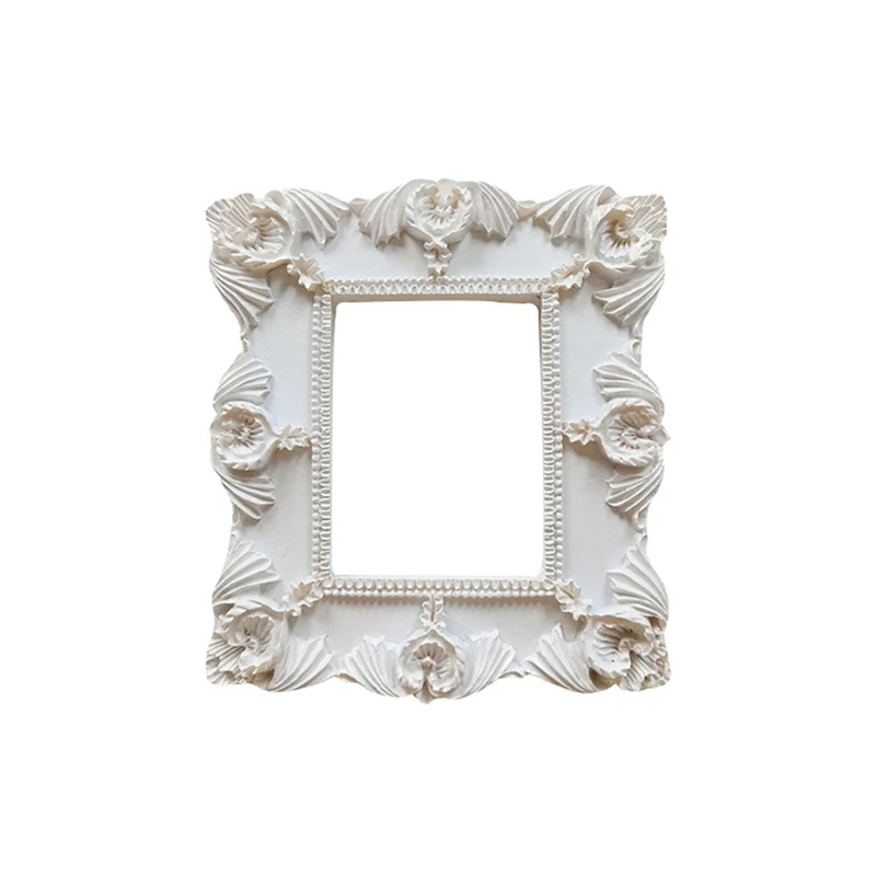Mini Photo Frame Shooting Retro European Style Photo Frame Embossed Nail Art Earrings Pose Props