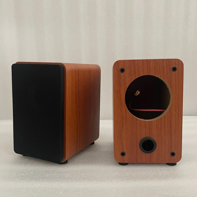 Diy Bookshelf Speaker Box Hifi Áudio de Madeira Chassis Passivo Amplificador Home Case Pequeno 25 - Image 5