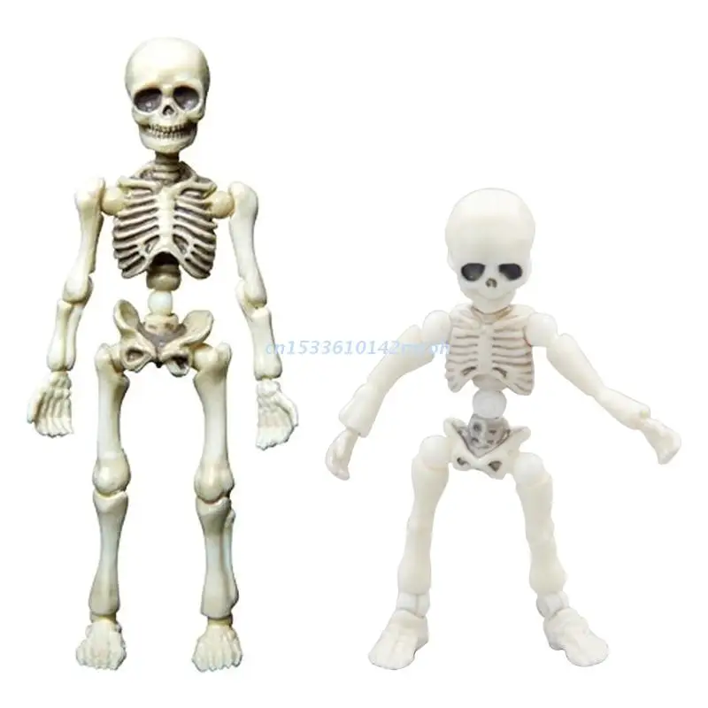 

Model Skeleton Figurine Toy Moveable Joint Skeleton for Doll Haunted House Decor Dropship