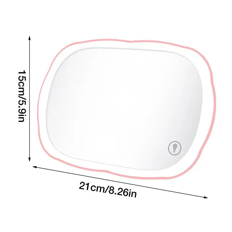 자동차 바이저 화장 거울, 충전식 LED 메이크업 거울, 3 가지 모드, 범용 선 바이저 거울, 혁신적인 자동차 거울 액세서리