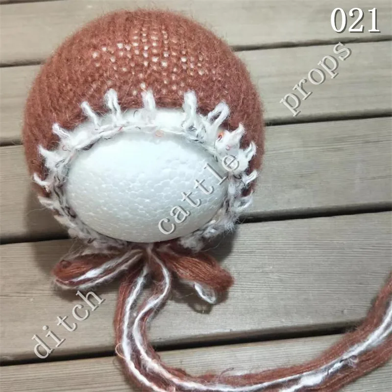 

Newborn Photography Props Mohair floral brim hat
