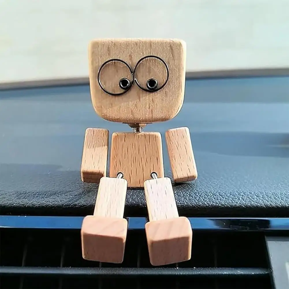 Figurine Shaking Man En Résine - Décoration De Bureau 17,8 Cm Avec Mouvement - Pour étagère, Voiture, Bureau