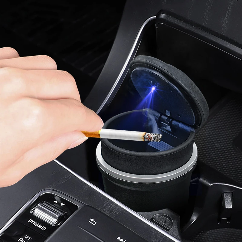 르노 RS 클리오 메간 2 3 4 캡쳐 트래픽 트윙고 세닉 2 카다주 조에용 차량용 LED 재떨이 쓰레기통 동전 수납 컵 액세서리