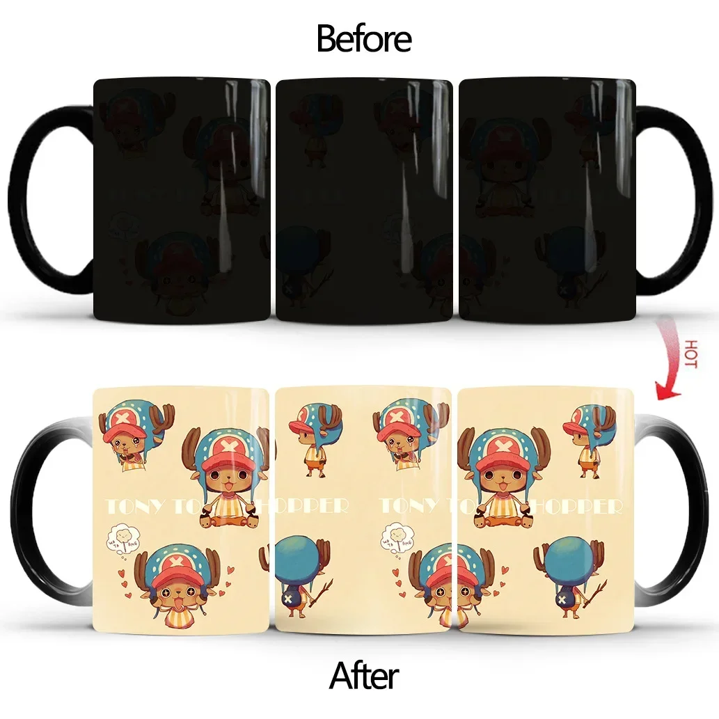 Coffee Mug One Piece Zoro Coffee Mug  One Piece Heat Sensitive Cup - New One  Piece - Aliexpress