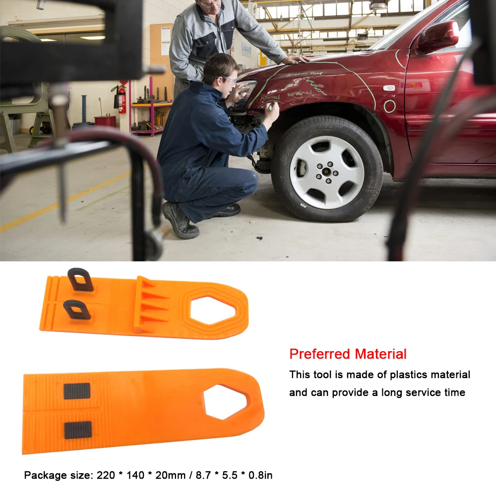 

2PCS Car Auto Dent Repairs Tool Set Plastics Tabs Multifunctional Pull Gaskets Set Car Dent Repairs Gaskets Repairs Set