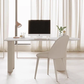 Nordic Minimalist Office Desk Reception Modern Study Standing Office Desk Bedroom Long Computer Mesa Ordenador Trendy Furniture