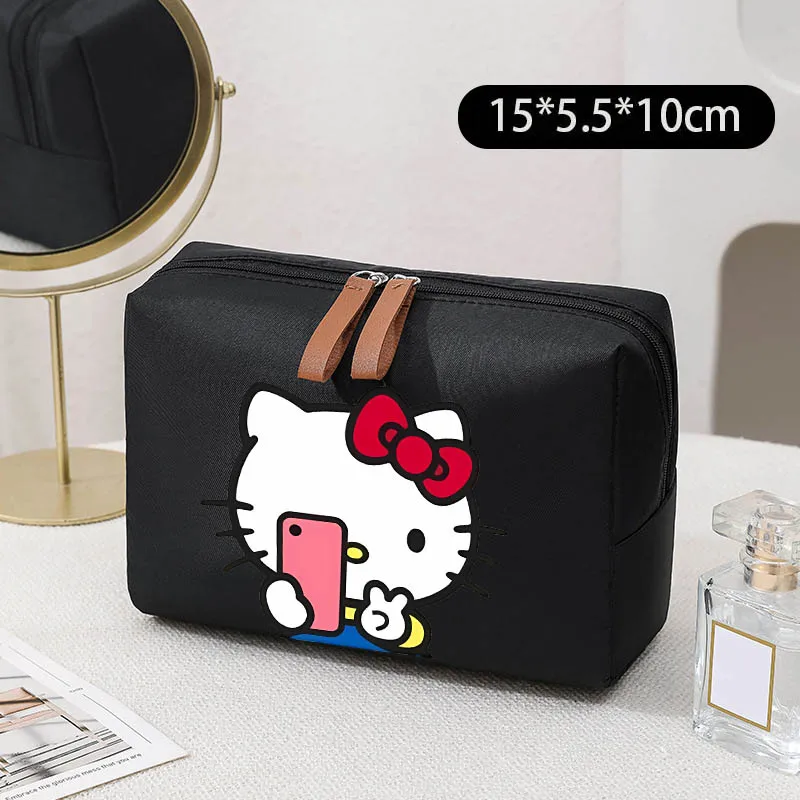 

HelloKittys косметичка на молнии, милая косметичка для женщин, дорожная косметичка, косметичка, женская сумка для хранения губной помады, подарок