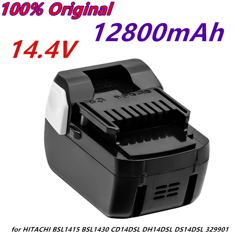 

100% Replacement 14.4v12.8Ah Li-ion power tool battery for HITACHI BSL1415 BSL1430 CD14DSL DH14DSL DS14DSL 329901 Cordless Drill