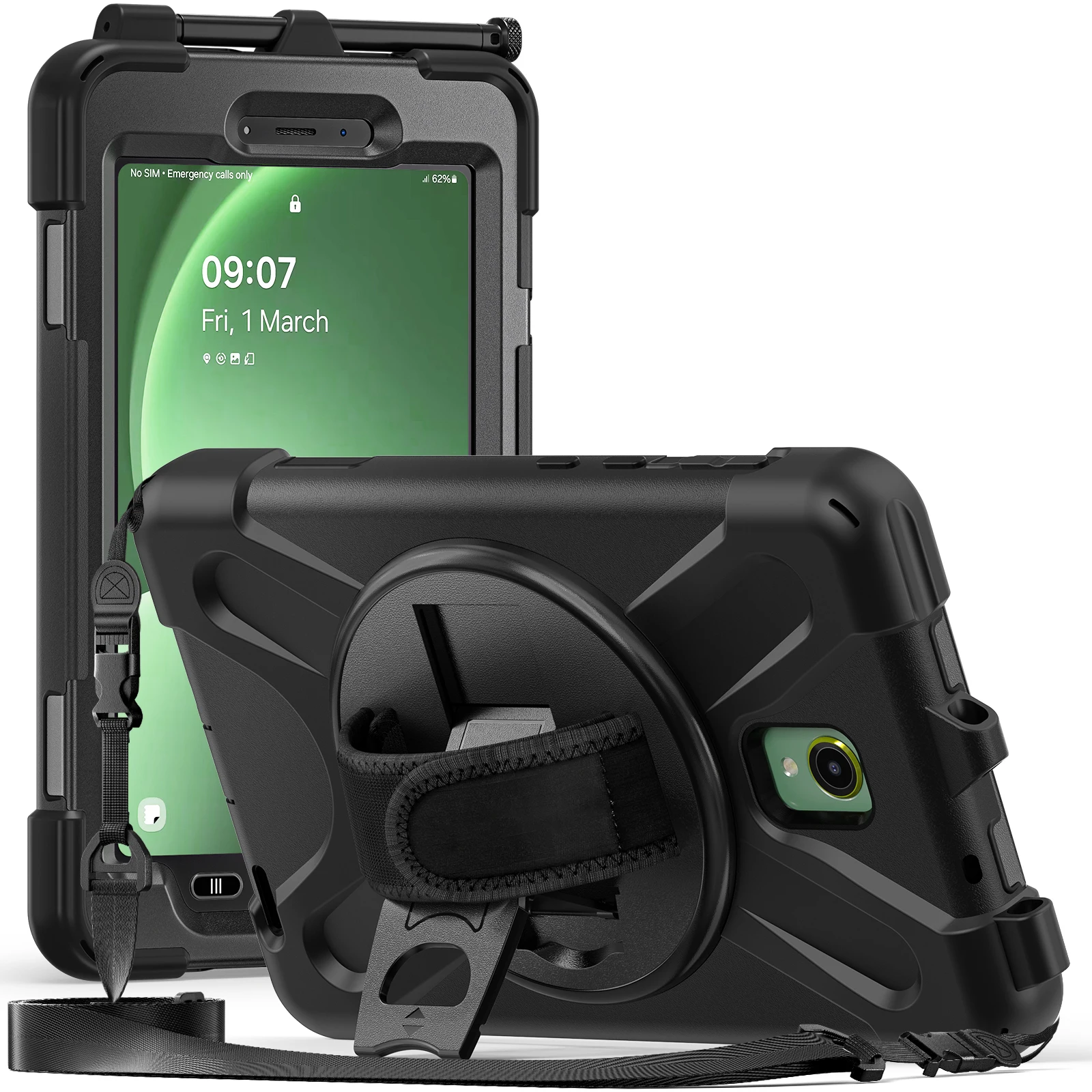 Custodia Protettiva Per Supporto Con Tracolla In Silicone Antiurto Per Pc Corazzata Per Samsung Tab Active 5 X300 X306B